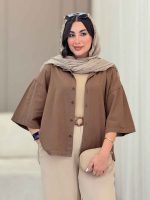 شومیز پشت پیله ملیکا کد 6816 - تصویر 9