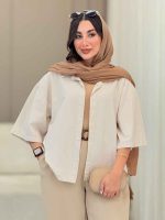 شومیز پشت پیله ملیکا کد 6816 - تصویر 4