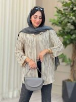 شومیز آستین پاگن ژاله کد 6823 - تصویر 11