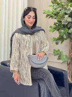 شومیز آستین پاگن ژاله کد 6823 - تصویر 5