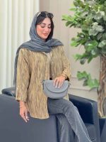 شومیز آستین پاگن ژاله کد 6823 - تصویر 14