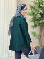 شومیز آستین پاگن ژاله کد 6823 - تصویر 10