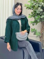 شومیز آستین پاگن ژاله کد 6823 - تصویر 2