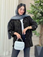 شومیز آستین پاگن ژاله کد 6823 - تصویر 4