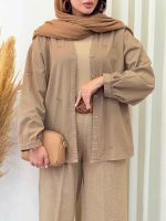 شومیز لینن پاپیون کد 6902 - تصویر 17