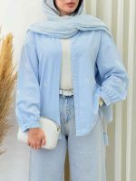 شومیز لینن پاپیون کد 6902 - تصویر 8
