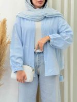 شومیز لینن پاپیون کد 6902 - تصویر 14