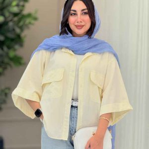 شومیز جیب پاکتی فادیا کد 6886