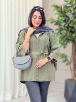 مانتو دو جیب ریش دار پروین کد 6677 - تصویر 7