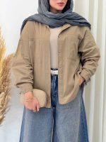 مانتو دو جیب باران کد 6905 - تصویر 21