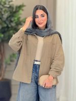 مانتو دو جیب باران کد 6905 - تصویر 3
