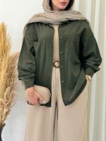 مانتو دو جیب باران کد 6905 - تصویر 22