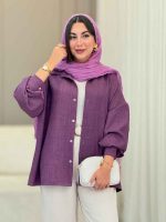 مانتو پشت دکمه هیلدا کد 6807 - تصویر 17