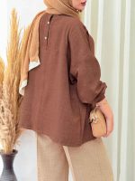 مانتو پشت دکمه هیلدا کد 6807 - تصویر 22