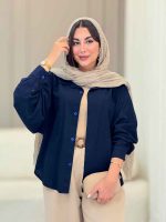 شومیز دو جیب نوژان کد 6891 - تصویر 4
