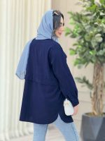 مانتو لینن جیب پیله کد 6921 - تصویر 16