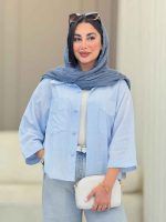 شومیز جیب برش دار پشت پیله کد 6706 - تصویر 25