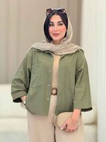 شومیز جیب برش دار پشت پیله کد 6706 - تصویر 2