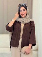 شومیز جیب برش دار پشت پیله کد 6706 - تصویر 24