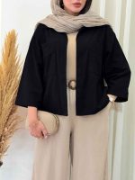 شومیز جیب برش دار پشت پیله کد 6706 - تصویر 4