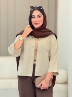 شومیز جیب برش دار پشت پیله کد 6706 - تصویر 11