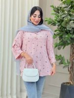 شومیز سه دکمه طرح گل کد 6439 - تصویر 10