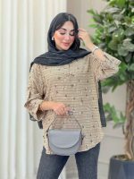 شومیز سه دکمه طرح گل کد 6439 - تصویر 12