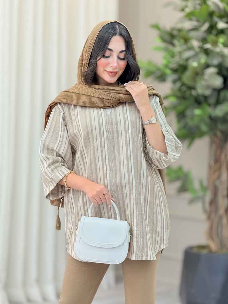 مانتو جلو بسته هوران کد 6914 مانتو جلو بسته هوران کد 6914