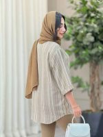 مانتو جلو بسته هوران کد 6914 - تصویر 8