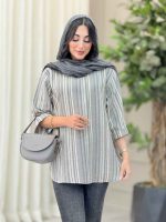 مانتو جلو بسته هوران کد 6914 - تصویر 3