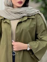 مانتو دو جیب نارین کد 6916 - تصویر 16