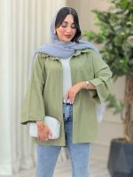 مانتو دو جیب نارین کد 6916 - تصویر 17