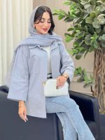 مانتو دو جیب نارین کد 6916 - تصویر 11