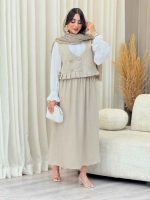 ست سه تکه جلیقه و دامن کد 6913 - تصویر 16