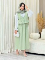 ست سه تکه جلیقه و دامن کد 6913 - تصویر 9