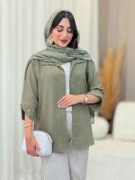 مانتو سر آستین دو دکمه روژین کد 6773 - تصویر 40