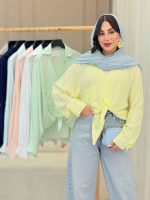 شومیز گره ای تک جیب آیرا کد 6860 - تصویر 27