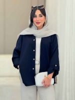 مانتو پشت پیله محیا کد 6859 - تصویر 4