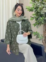 مانتو تک جیب گلسا کد 6920 - تصویر 16