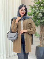 مانتو لینن جیب پیله کد 6921 - تصویر 19
