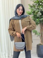 مانتو لینن جیب پیله کد 6921 - تصویر 9