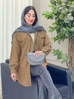 مانتو لینن جیب پیله کد 6921 - تصویر 12