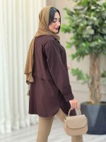 مانتو لینن جیب پیله کد 6921 - تصویر 10