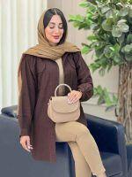 مانتو لینن جیب پیله کد 6921 - تصویر 17