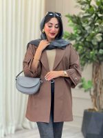 مانتو پشت دو پاگن راشین کد 6918 - تصویر 9