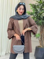 مانتو پشت دو پاگن راشین کد 6918 - تصویر 16