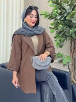 مانتو پشت دو پاگن راشین کد 6918 - تصویر 7