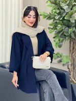 مانتو پشت دو پاگن راشین کد 6918 - تصویر 11