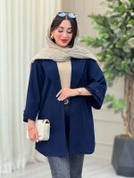مانتو پشت دو پاگن راشین کد 6918 - تصویر 17