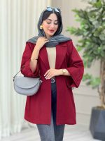 مانتو پشت دو پاگن راشین کد 6918 - تصویر 3